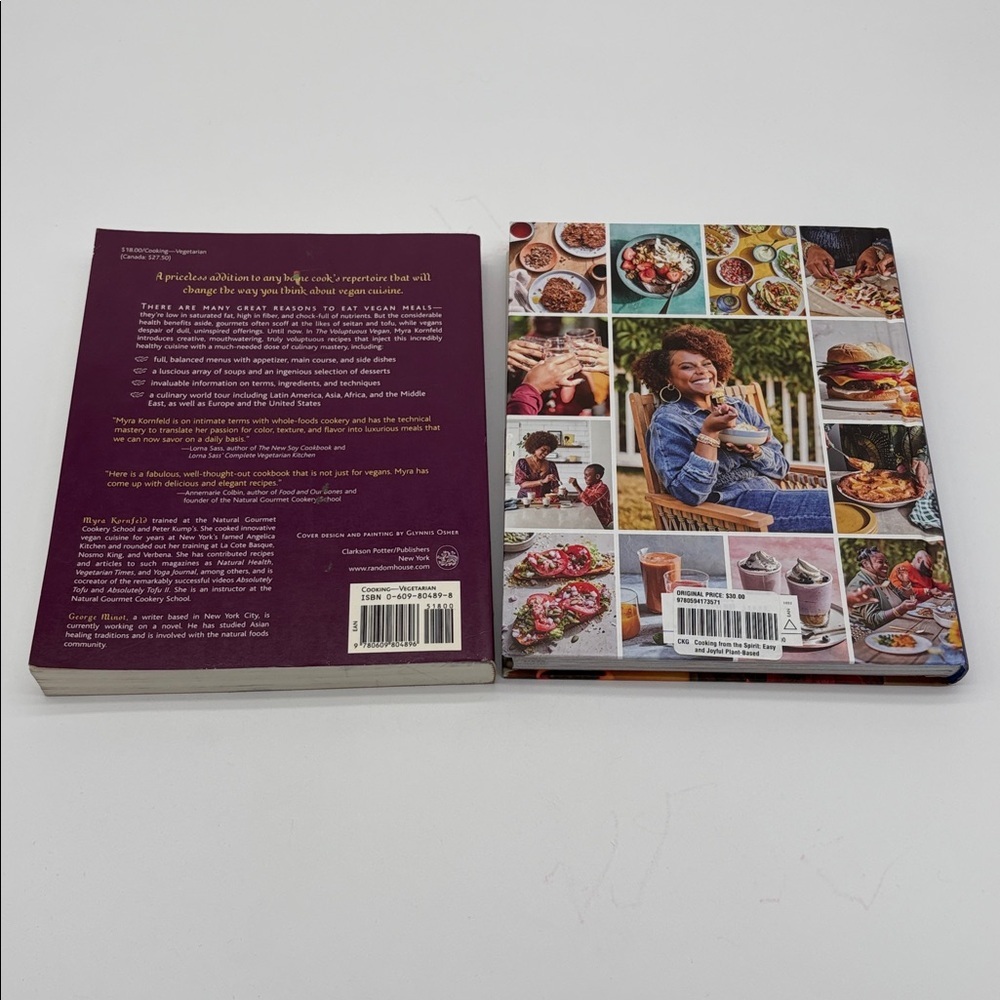 Lot of 2 Vegan Cookbooks Cooking from the Spirit, Voluptuous Vegan - Picture 2 of 2
